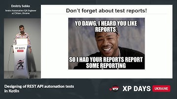Designing of REST API automation tests in Kotlin (Dmitriy Sobko, Ukraine)