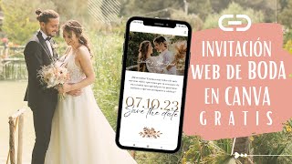 Como hacer una INVITACIÓN de BODA digital con CANVA gratis