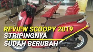 Scoopy 2019 Terbare Stylish Matte Red Striping Baru | Otorider