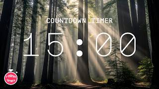 15 Minute Nature Study Timer 🌿 | Relaxing Forest Background &amp; Countdown Clock