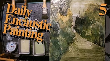 Encaustic Painting - Landscape - Mixed Media Video 5