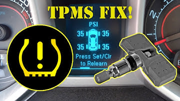 How To Fix and Reprogram Camaro TPMS Light