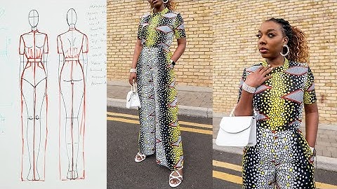 How To Sew a JUMPSUIT WITH SHORT SLEEVES | DIY Boiler Suit Tutorial