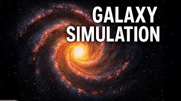 Galaxy Simulation | Stars & Gas Spiralling Around Black Hole | 4K