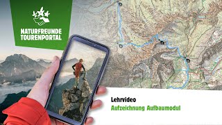Onlineschulung Naturfreunde Tourenportal - Aufbaumodul screenshot 2