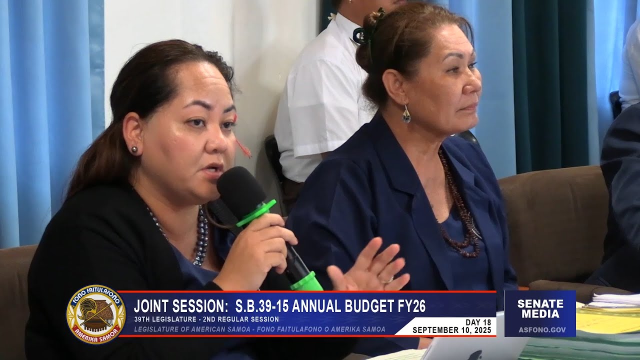 FONO Joint Session. Day18. September 10, 2025. ASG Budget Hearing FY26. PART 4
