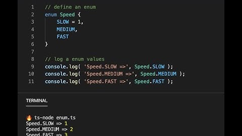 what is Enum and how to create it in an angular project?