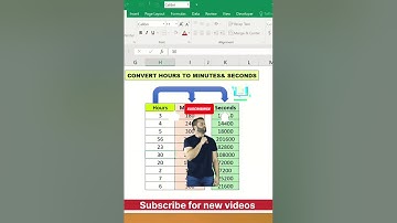 How to convert Hours to Minute & Seconds #excel #exceltutorial #technomondal