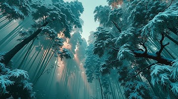 Asian Chill Winter Vibes ~ Koto Music for Snowy Forest Zen Relaxation & Study