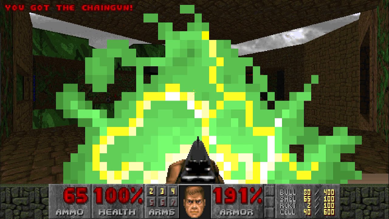 Jogando Ultimate Doom -  Plutonia Experiment -  Addon - Gameplay - Caçando Monstros Doom MAP-Congo