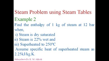 Problems on steam tables