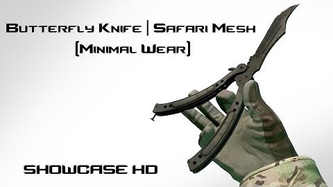 CS:GO Butterfly Knife | Safari Mesh (Minimal-Wear) - showcase HD