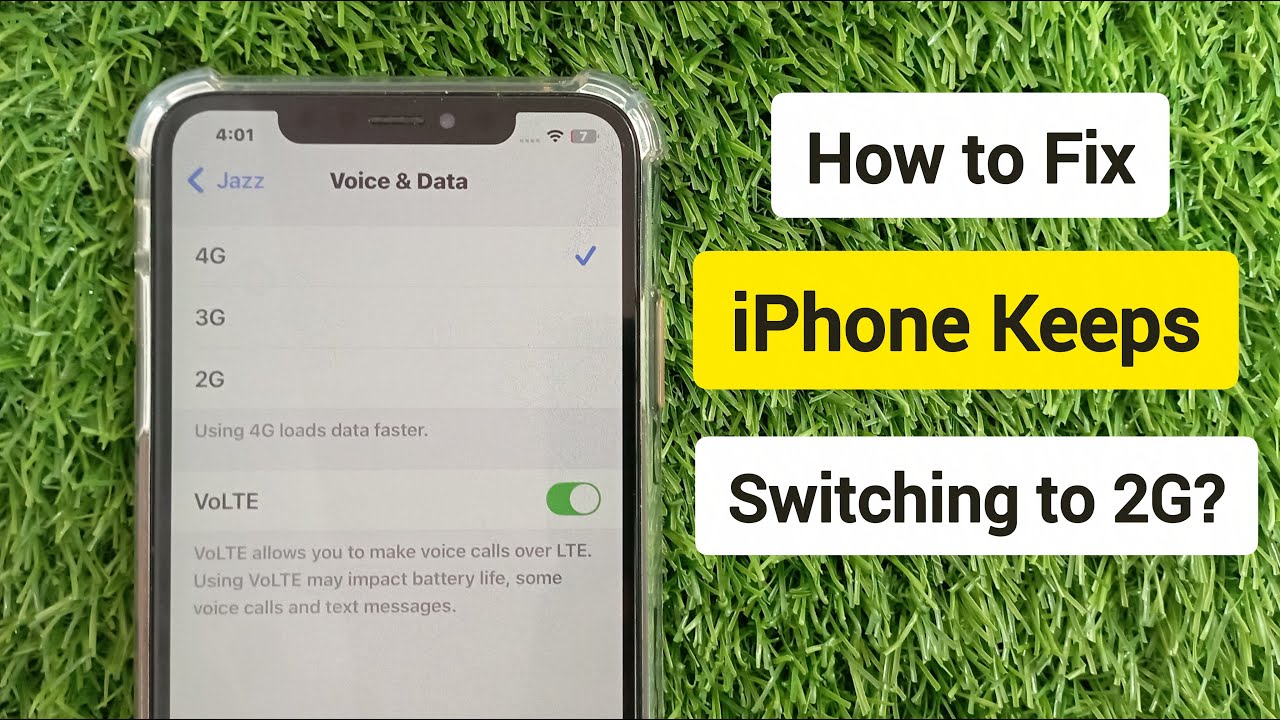 How to Fix iPhone Switching Automatically to 2G Network - YouTube