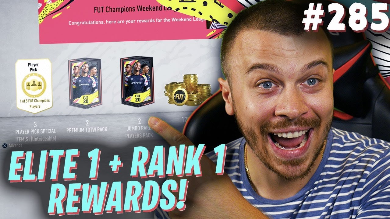 FIFA 20 MY ELITE 1 FUT CHAMPIONS AND RANK 1 DIVISION RIVALS REWARDS in ...