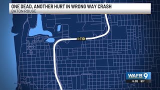 BRPD: One dead, another seriously hurt in wrong-way crash on I-110