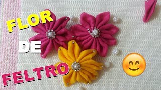 COMO FAZER FLOR DE FELTRO ( PARA TIARAS E ENFEITES DE CABELO )