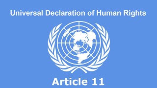 Article 11 Of The Universal Declaration Of Human Rights