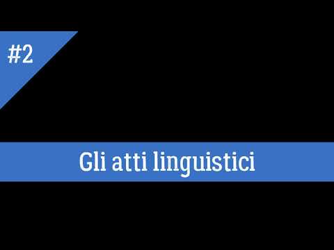 Video: Che cos'è un esempio di atto linguistico direttivo?