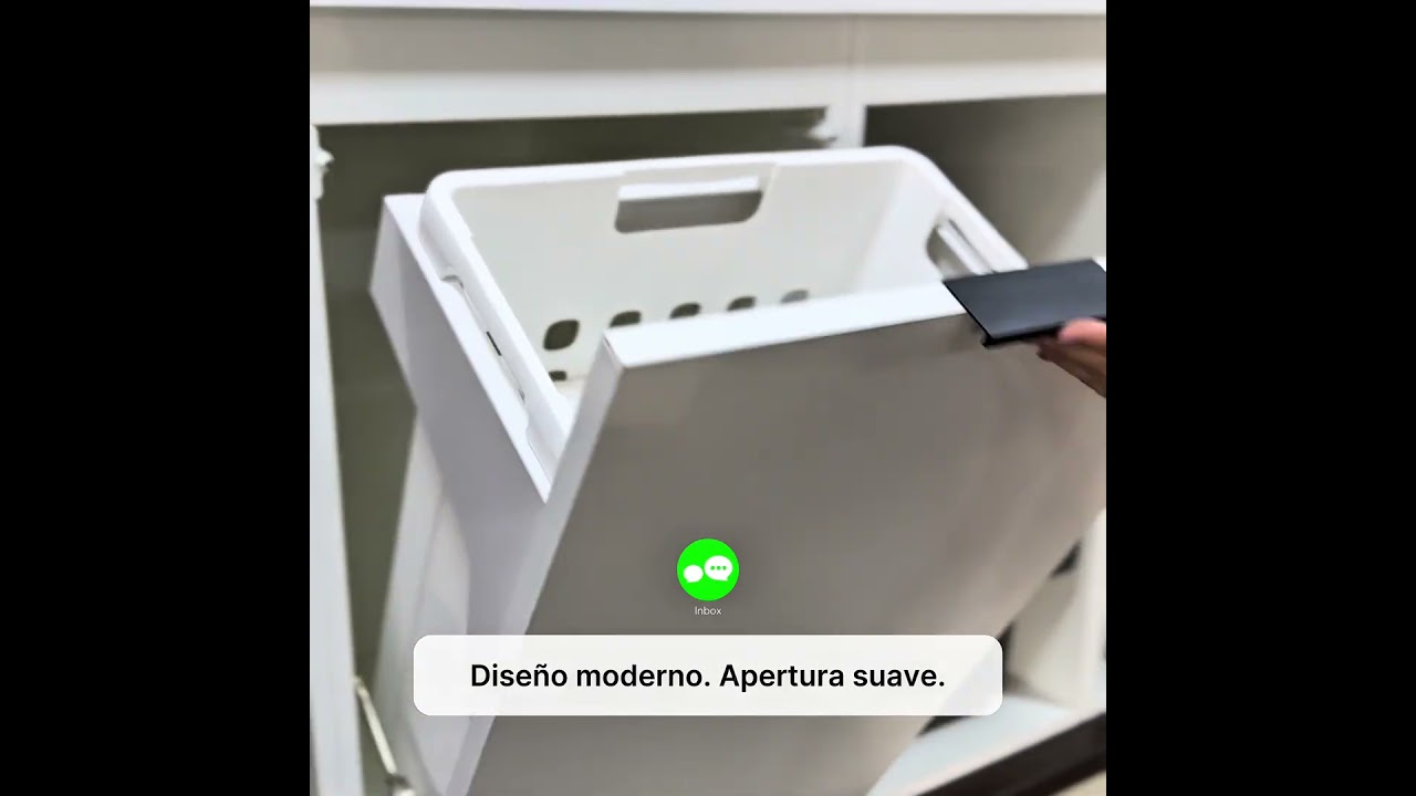 Cesta de lavado inclinable