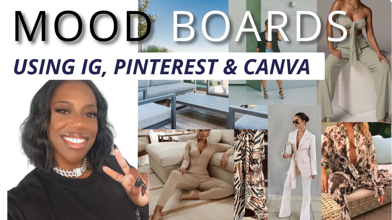 Canva Tutorial Creating Mood Boards Instagram, Pinterest, Canva for