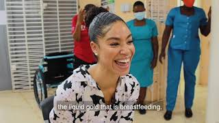 ⁣Yendi Phillipps surprised breastfeeding support group
