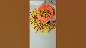 ASMR Video Of Red And Yellow Beads #satisfying #asmr #shortsvideo #shortsviral #viral #shorts #beads