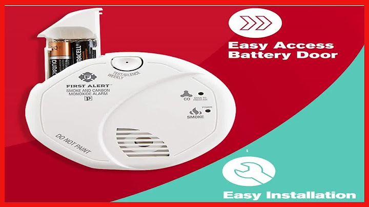 First alert sco5cn combination smoke and carbon monoxide detector battery operated white