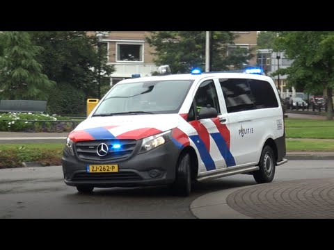 Prio 1 Politie Vito / A1 Ambulance 18-185 Met Spoed Naar Verschillende Meldingen In Sliedrecht