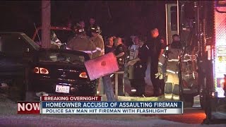 Man arrested for allegedly assaulting a firefighter in North Tulsa