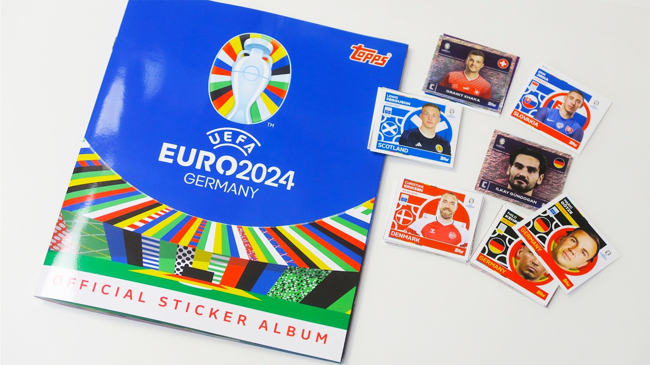Topps альбом и наклейки для коллекционирования EURO 2024