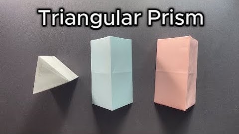 How to make a Triangular Prism? | DIY Triangular Prism | Easy Tutorial