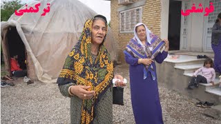 قوشغی ترکمنی زن ترکمن turkmen Old women