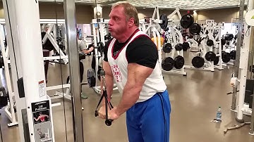 Tricep pushdowns with single handles