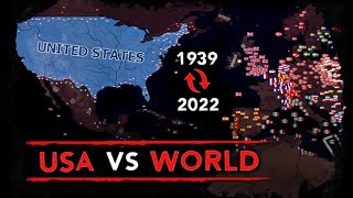 Can the modern USA defeat the entire World in WW2?