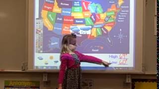 Madison Doing the Weather Cast