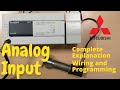 Lesson #8 || How to connect analog 4 to 20mA sensor transmitter with Mitsubishi PLC Gx developer