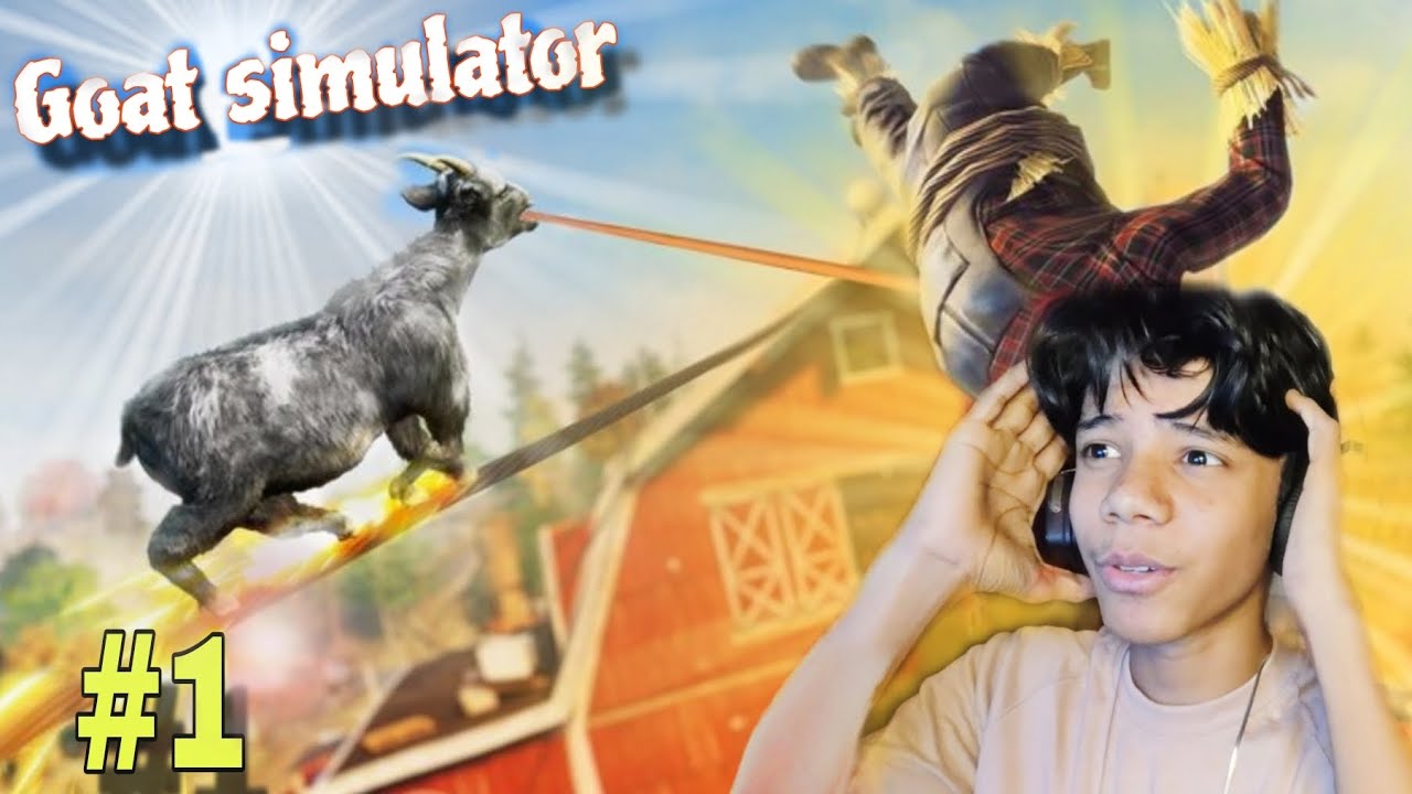 Goat simulator 🐐😂 Funny game playing 😁🤣 - YouTube
