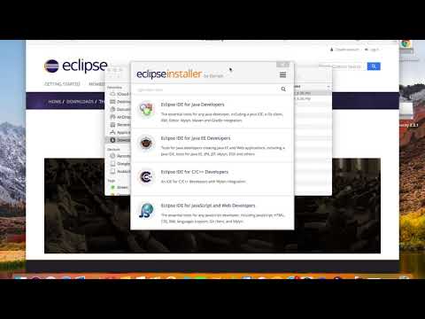 Installing Eclipse on Mac 2020