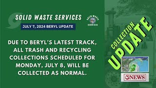 Corpus Christi trash update ahead of Beryl