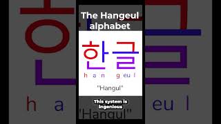 The Korean Hangeul writing system