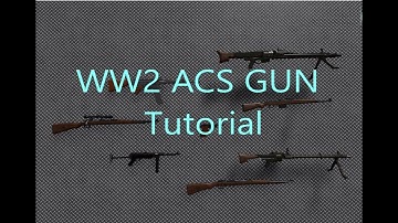 How to add and customize ACS  WW2 Guns in Roblox Studio