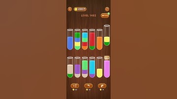Sort Em All -- Water Puzzle Game |Level-1482 | #sortemall #gamesplay #youtube #shorts #viral