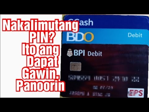 Video: Ano Ang Gagawin Kung Nakalimutan Mo Ang Iyong PIN Code