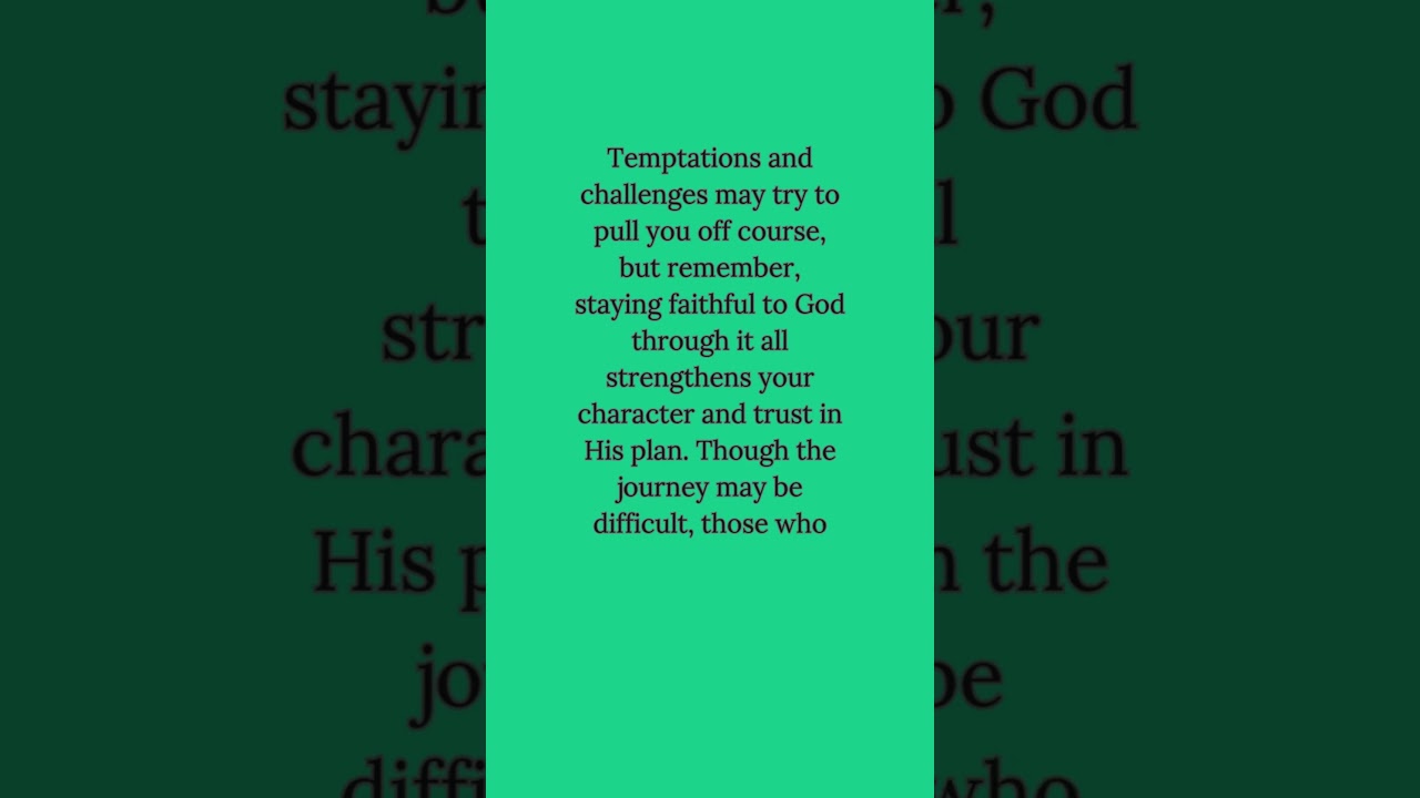 Quote of The Day: Stay Faithful Through Every Challenge | inspiration quotes #shorts