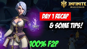Day 1 Recap + Tips 100% F2P Guide! | Infinite Magicraid