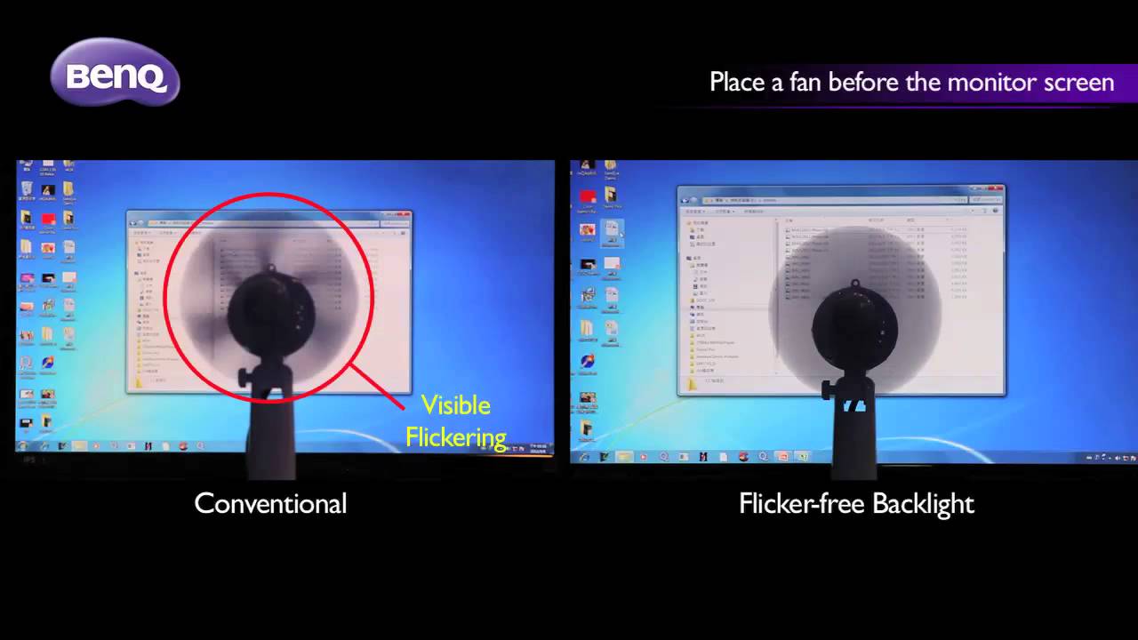 Flicker-Free BenQ VA LED GW2760HS - YouTube
