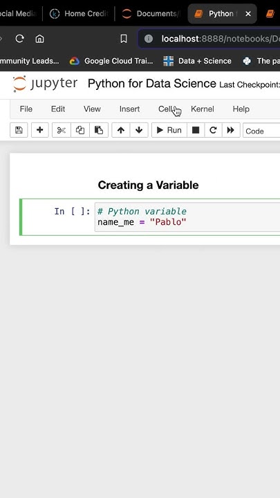 Creating a Python Variable #python - YouTube