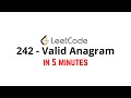 LeetCode 242 - Valid Anagram | Java Solution