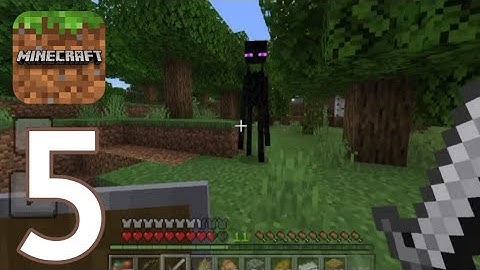 Minecraft : Pocket Edition - Gameplay Walkthrough Part 5 - enderman (iOS, Android)