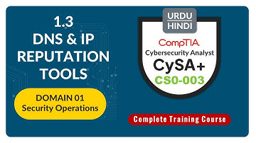 DNS and IP Reputation - CompTIA CySA+ (CS0-003) - 1.3